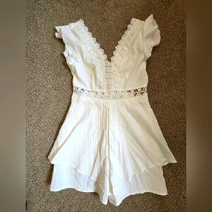 White romper NWOT